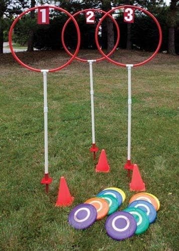 Disc Golf Target Set (3-Hole) Lawn Game Equipment