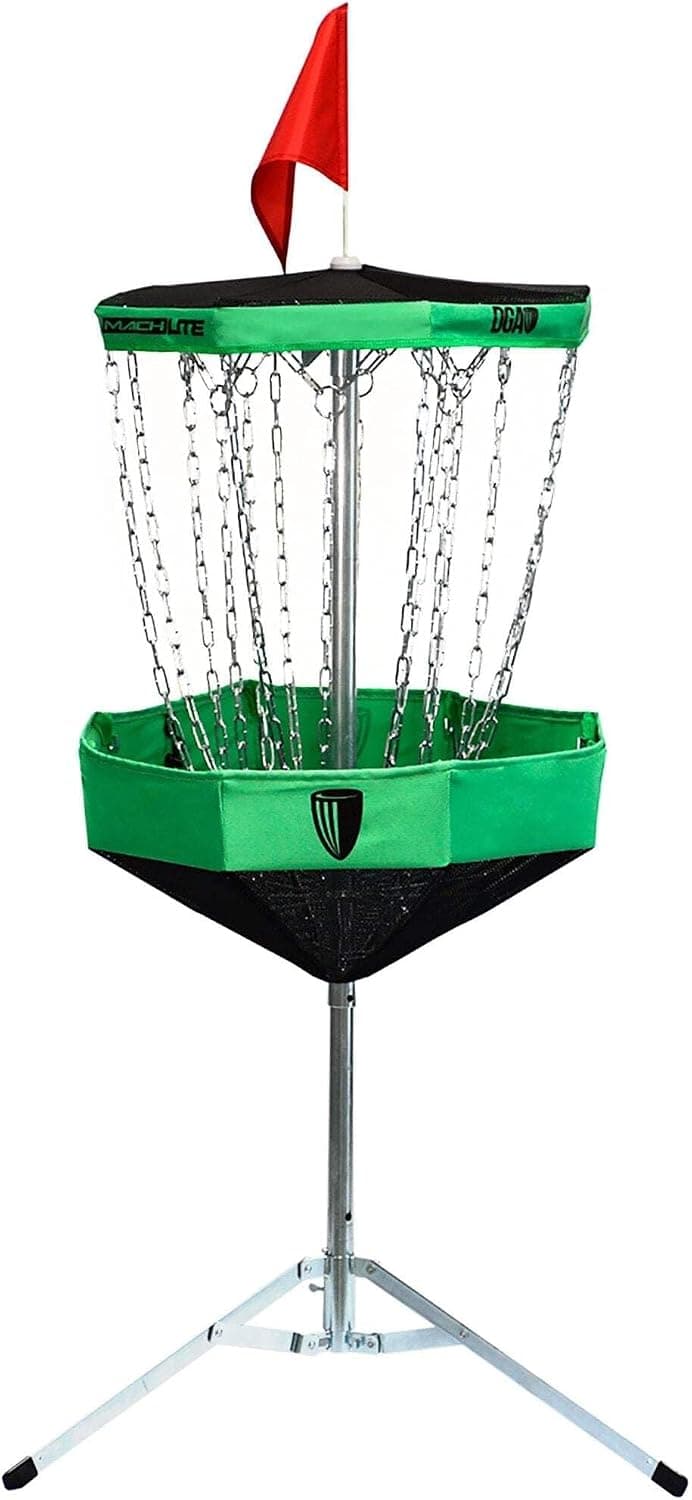 DGA Mach Lite Portable Disc Golf Basket, Green