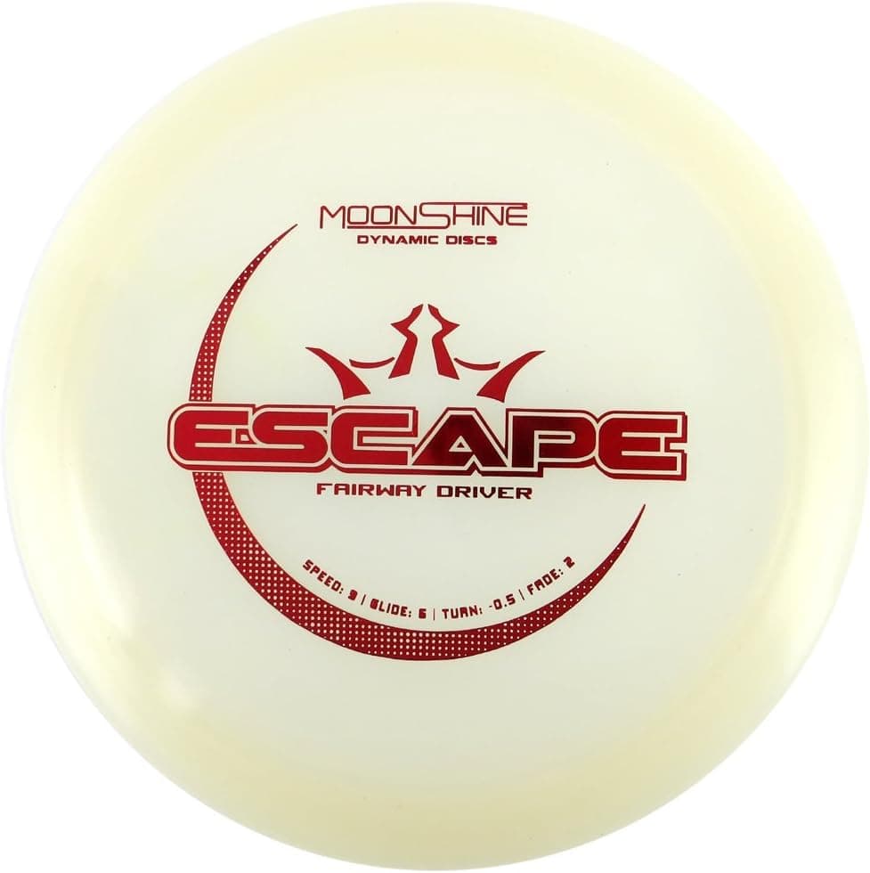 Dynamic Discs Moonshine Lucid Glow Escape Fairway Driver Golf Disc [Colors May Vary] - 173-176g