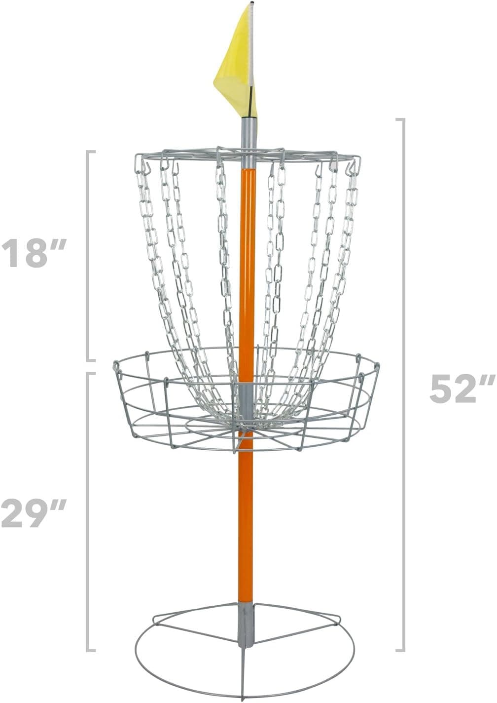 Driftsun Sports Portable Disk Golf Basket - Lightweight Steel Practice Target