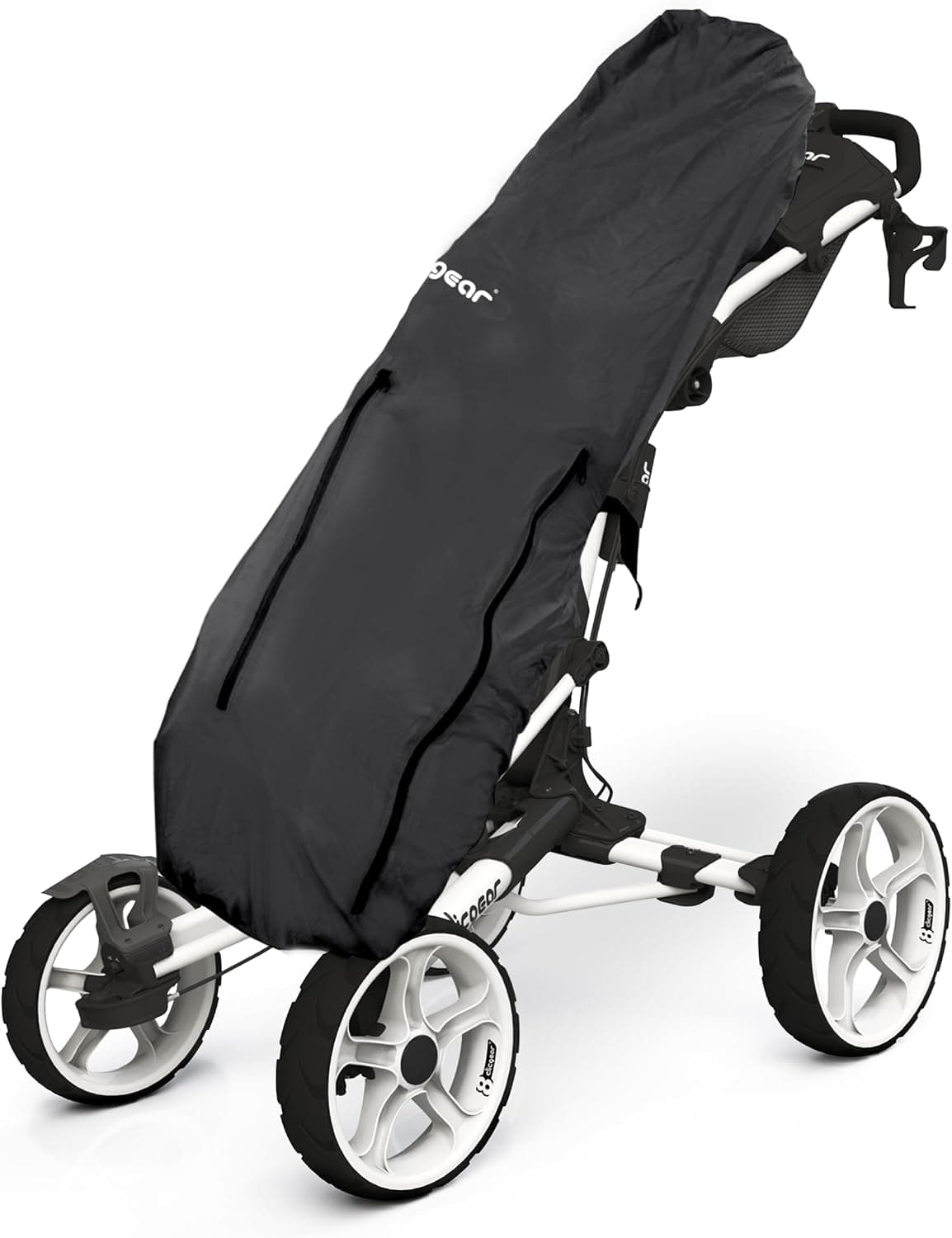 Clicgear Golf Bag Rain Cover - Waterproof Nylon Club and Gear Protection, Universal Fit (Black)