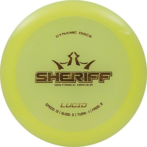 Dynamic Discs Lucid Sheriff Disc Golf Distance Driver - Versatile and High-Speed - Colors May Vary