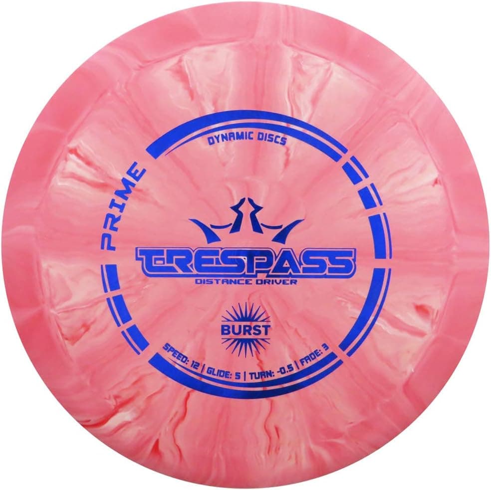 Dynamic Discs Prime Burst Trespass Distance Driver Golf Disc [Colors May Vary]