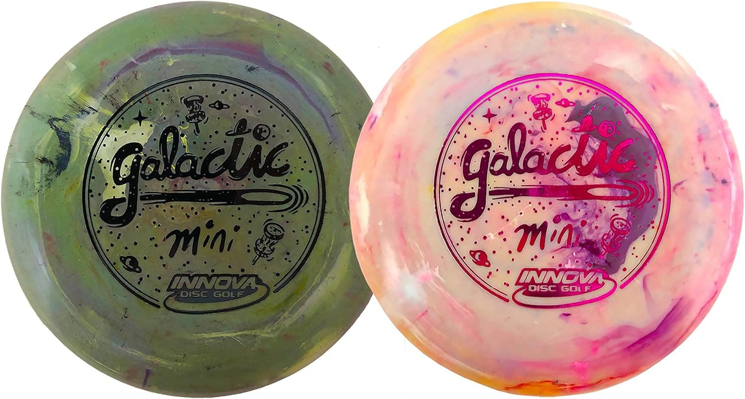 Innova Discs Golf Galactic Mini Disc Marker - Swirly Minis for Marking Your Lie, Doubles (2 Pack)
