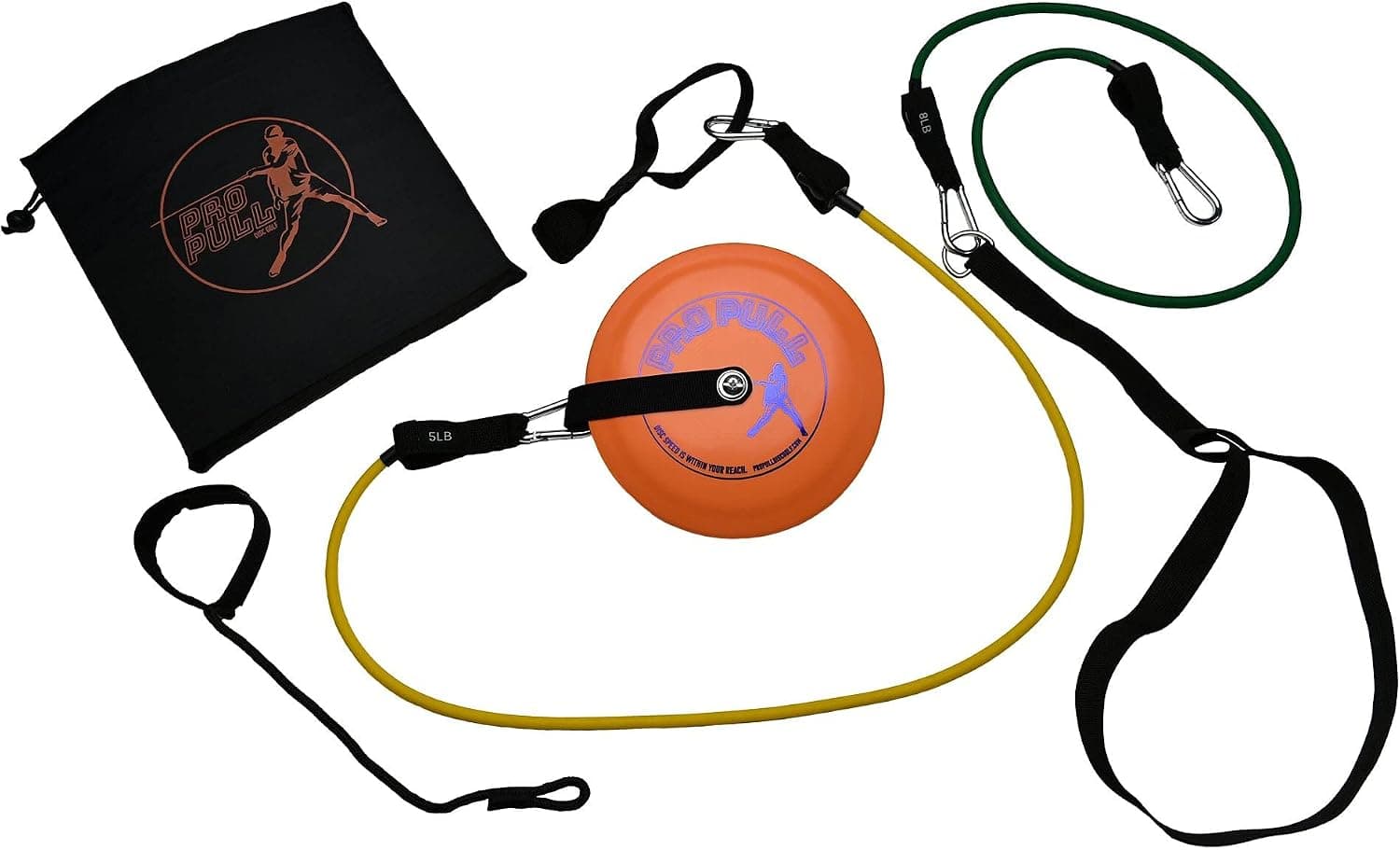 Pro Pull Resistance Trainer for Disc Golf - Increase Strength in Your Pull Through, Gain Extra Distance, Disc Shaped Grip