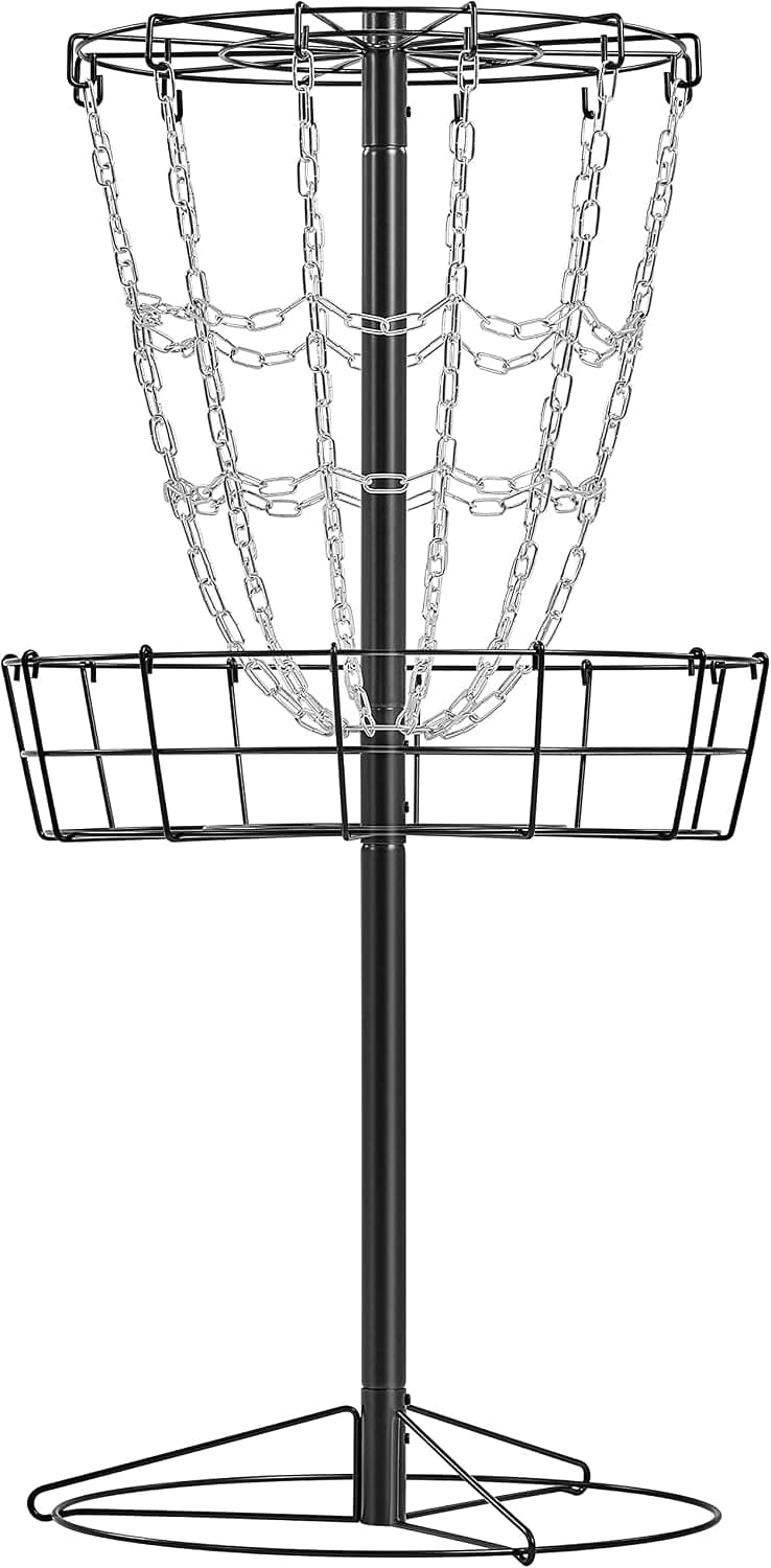 Yaheetech Disc Golf Basket Portable Disc Golf Practice Set with 24-Chain Target and Carrying Bag