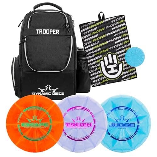 Dynamic Discs 3-Pack Set w/Trooper Bag, Judge, Truth, Escape, Black