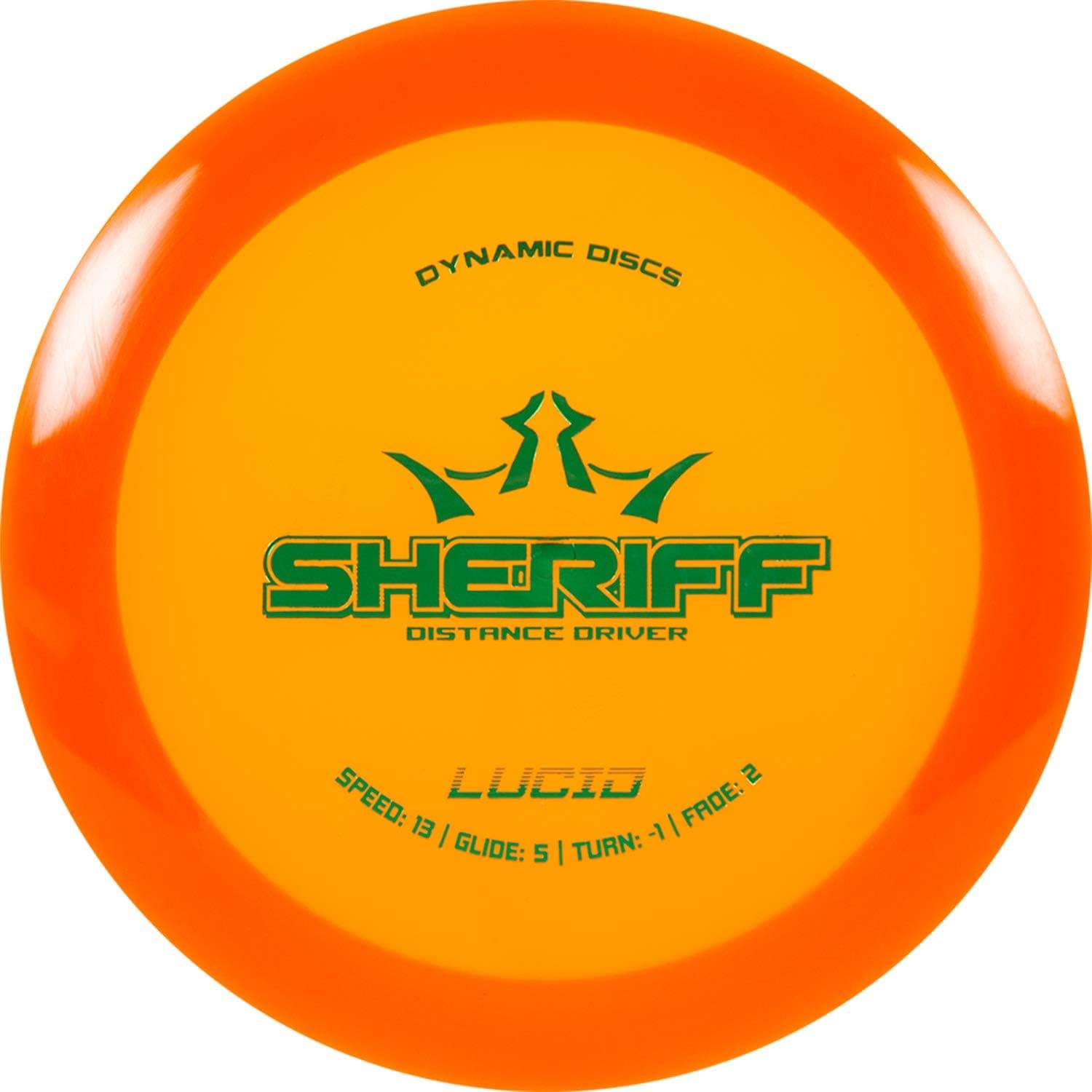 Dynamic Discs Lucid Sheriff Maximum Distance Driver, Stable Frisbee Golf Disc, 170g and Above