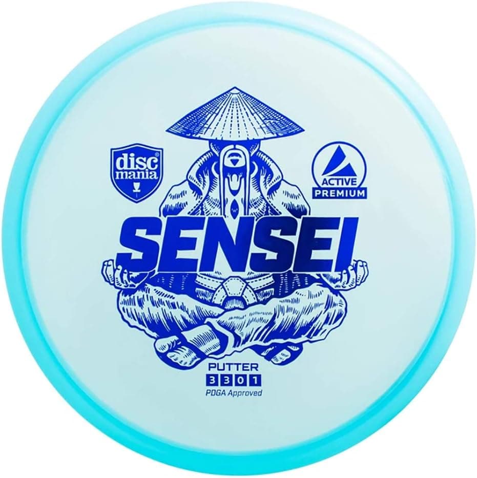 Discmania Active Premium Sensei Disc Golf Putter (Colors May Vary) - 171-175 Grams