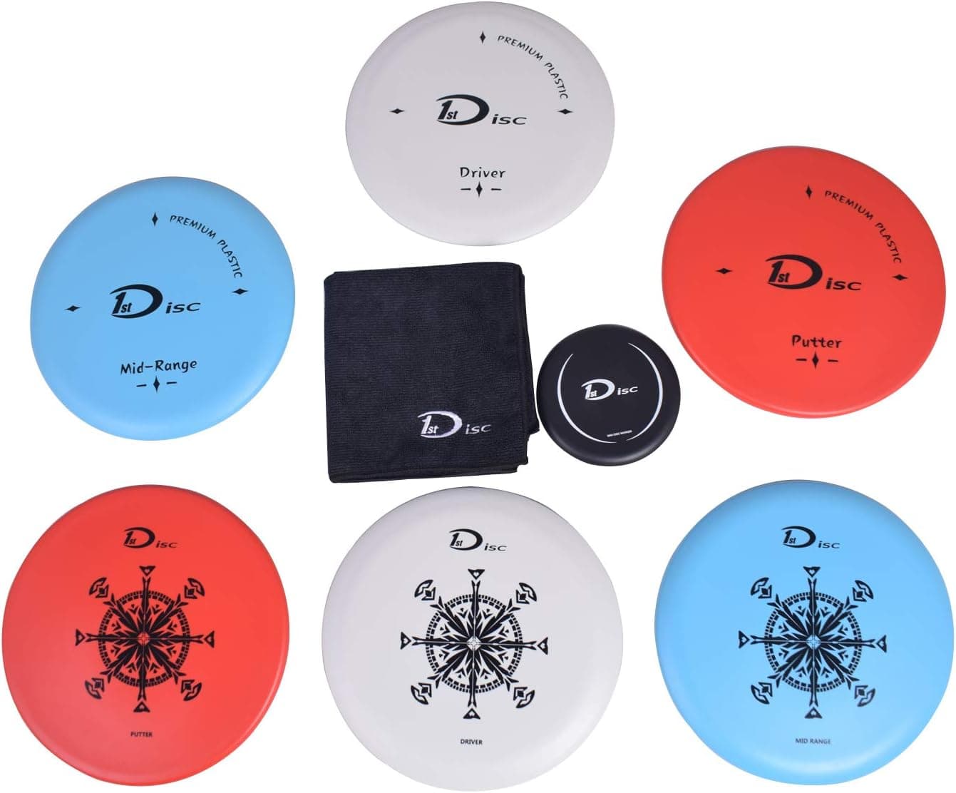 Disc Golf Starter Set for Beginner Women - Frisbee Golf Discs Set for Outdoor Play