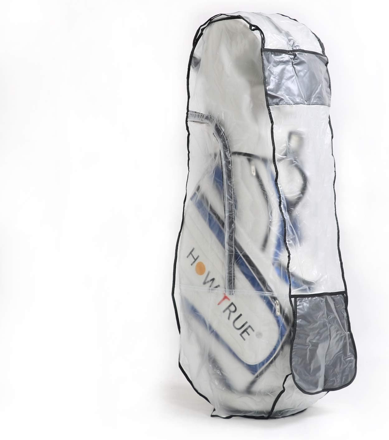 HOW TRUE Waterproof Golf Bag Rain Protection Cover - Clear Rain Cover with Hood