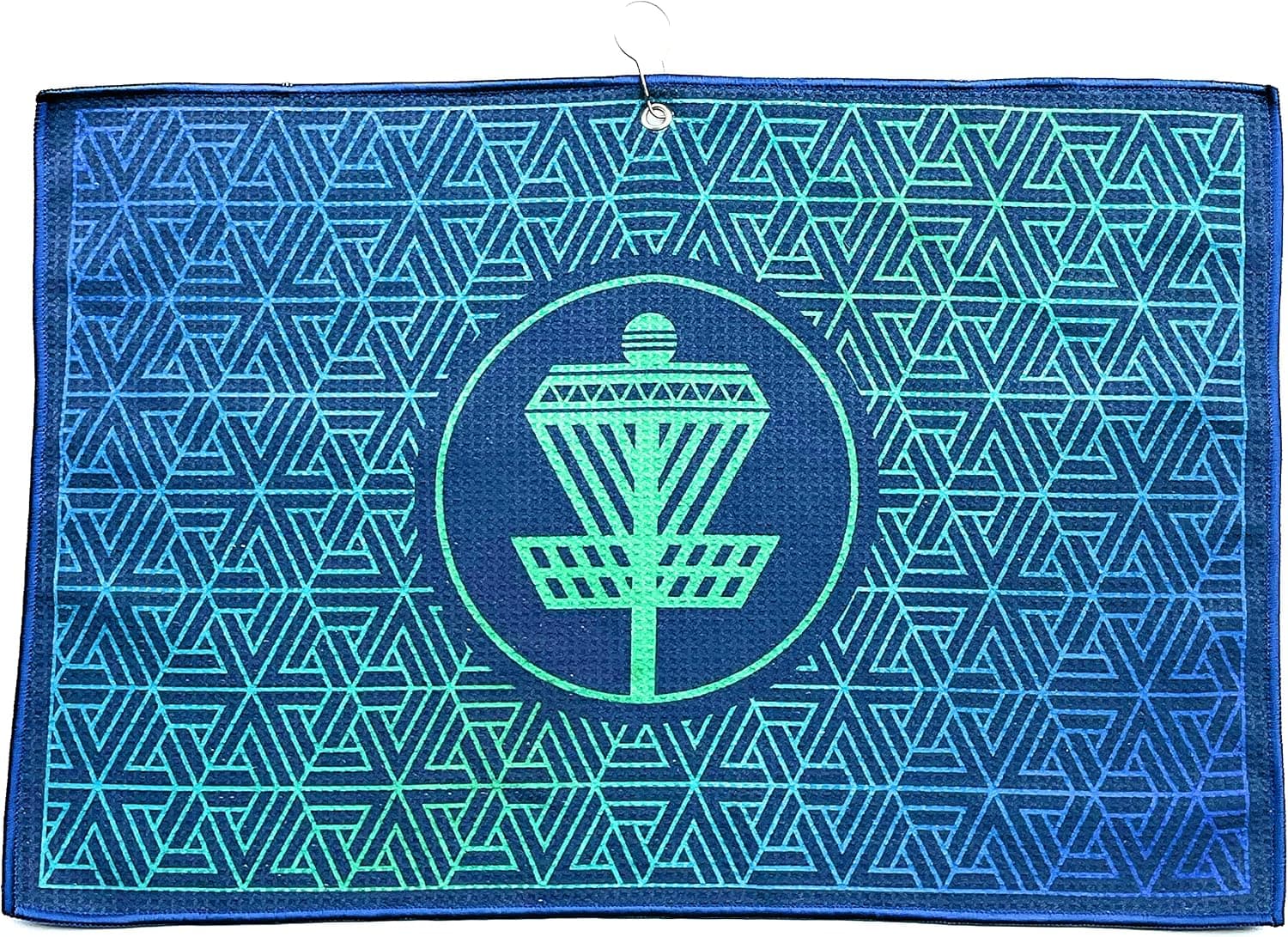DISC Disc Golf Towel - Highly Absorbent Quick Dry Microfiber with Grommet and Clip for Disc Golf Bags and Carts, 15x23 in