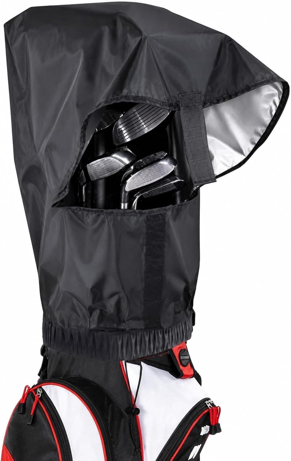FCOUIID Golf Bag Rain Cover Hood - Waterproof Heavy Duty 420D Protector, 20 x 22 inch