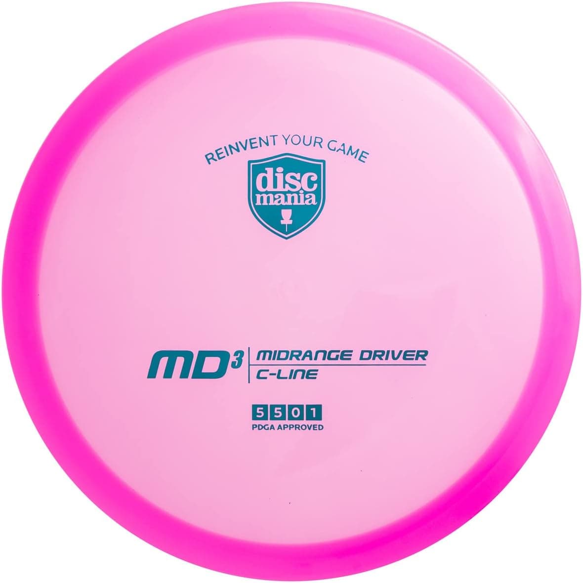 Discmania C-Line MD3 Disc Golf Midrange, Stable Disc Golf Mid Range with Straight Flight