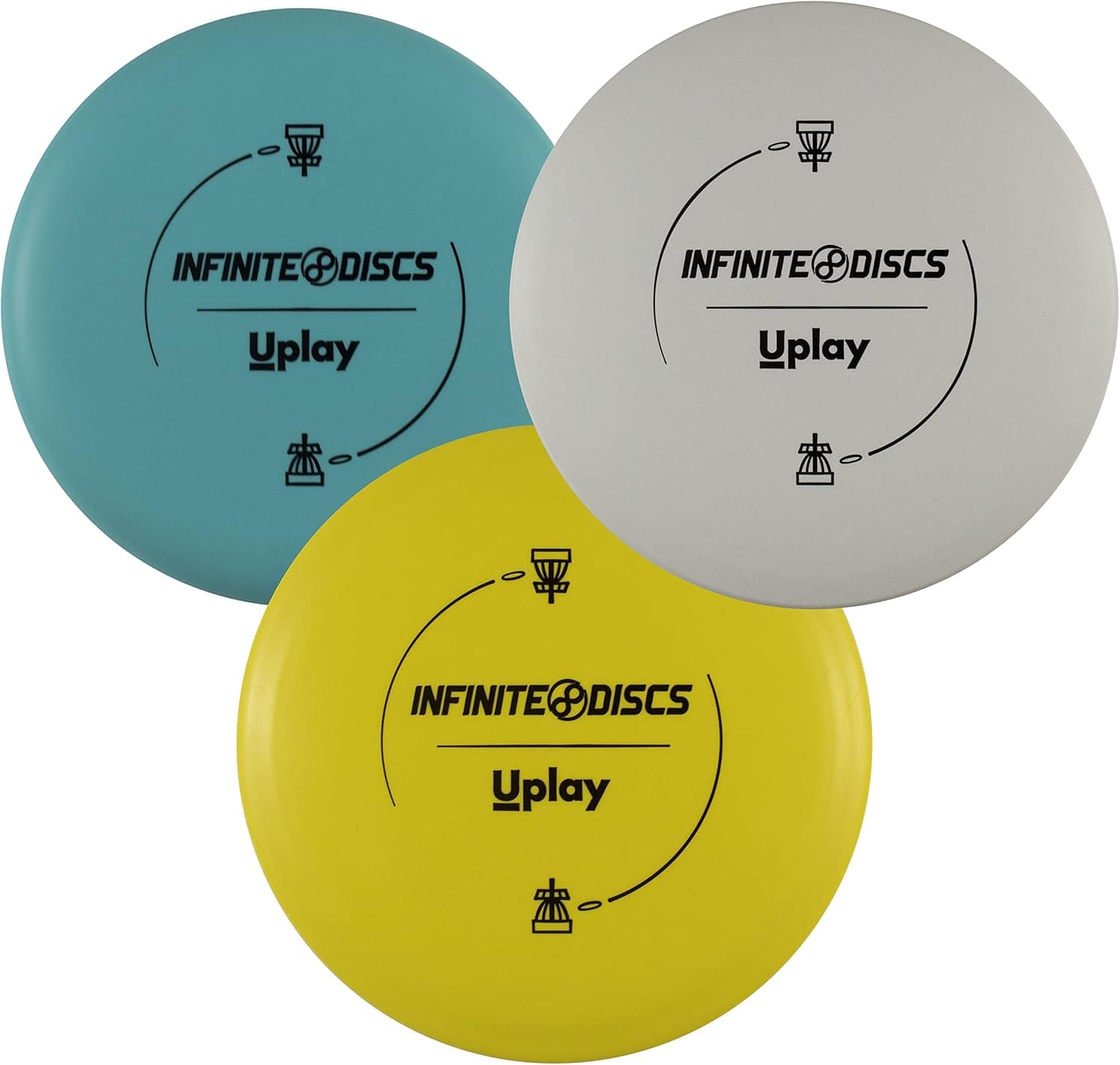 UPlay Disc Golf Beginner 3-Disc Starter Set with Putter, Midrange and Driver