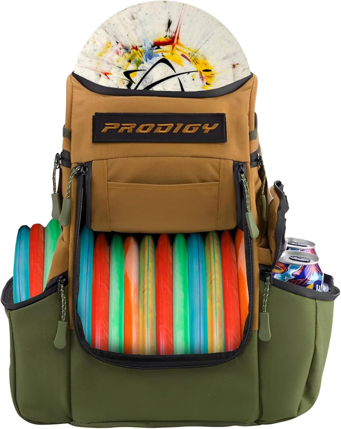Prodigy Disc Apex Disc Golf Backpack - Stores 20+ Discs, Insulated Cooler Pocket, Cordura Nylon