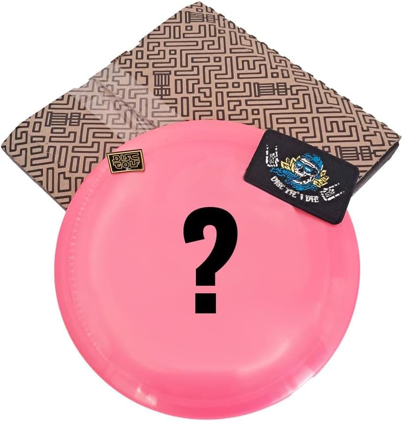 Disc Golf Mystery Box - Surprise Assortment of Discs, Merchandise and Accessories (2 Disc)