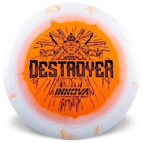 Innova Halo Star Destroyer Disc Golf Driver - Disc Golf Distance Driver, Fast and Stable Power Driver (Colors Will Vary) (170-172g)