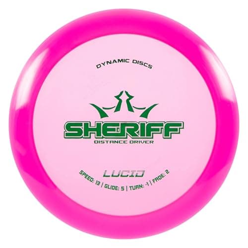Sheriff by Dynamic Discs | Premium Lucid Plastic | Advanced Disc Golf Distance Driver (Colors Vary)
