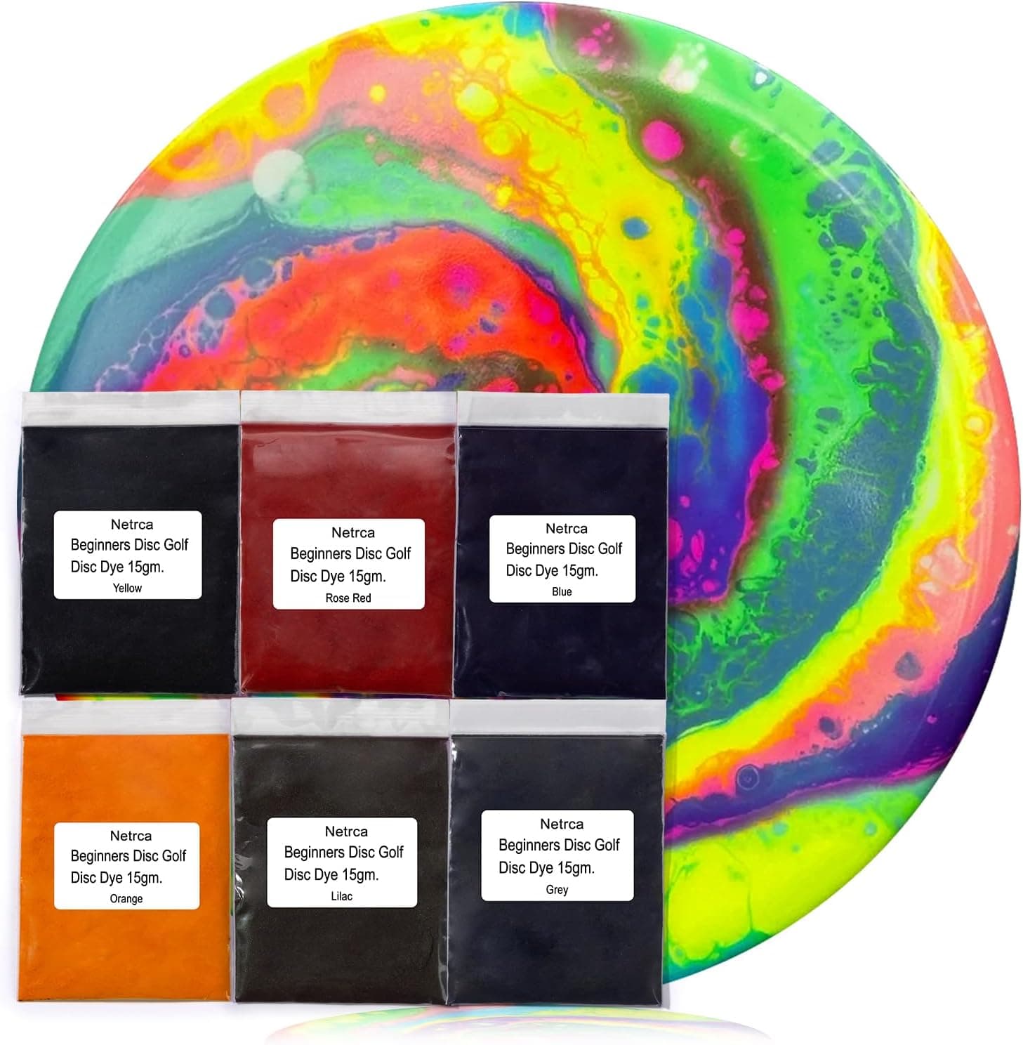 Pro Chemical Disc Golf Dye Kit - Personalize, Touch Up or Customize Your Discs