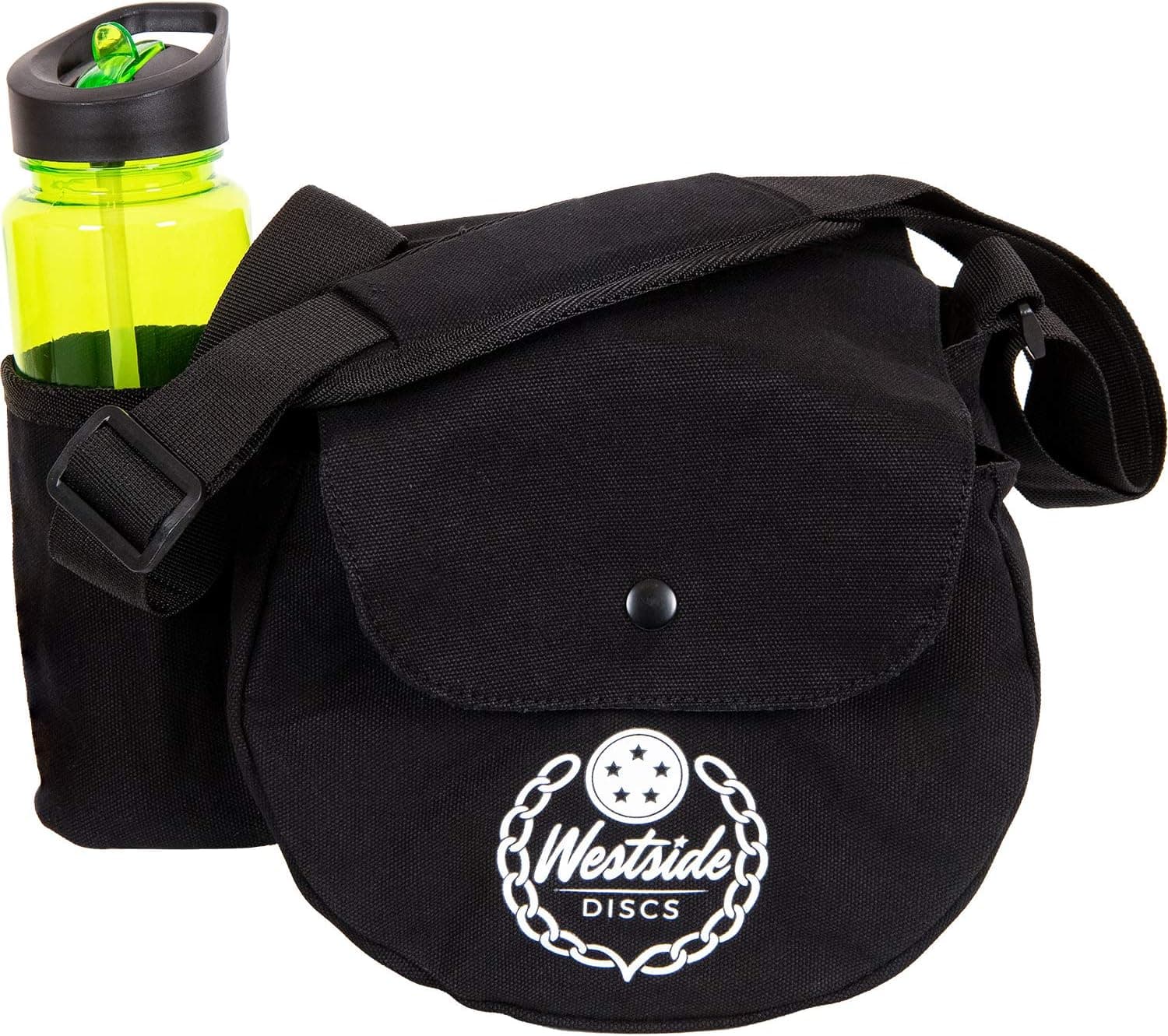 Westside Discs Sling Disc Golf Bag - 10-12 Disc Capacity, Heavy Duty 16oz Canvas
