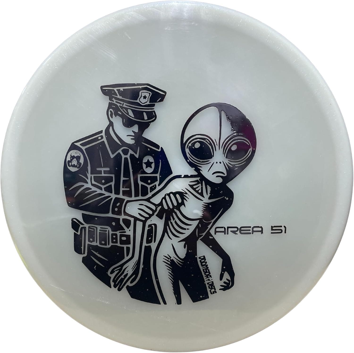 Area 51 Stable Disc Golf Putter and Approach Disc, Premium Glow in The Dark Plastic